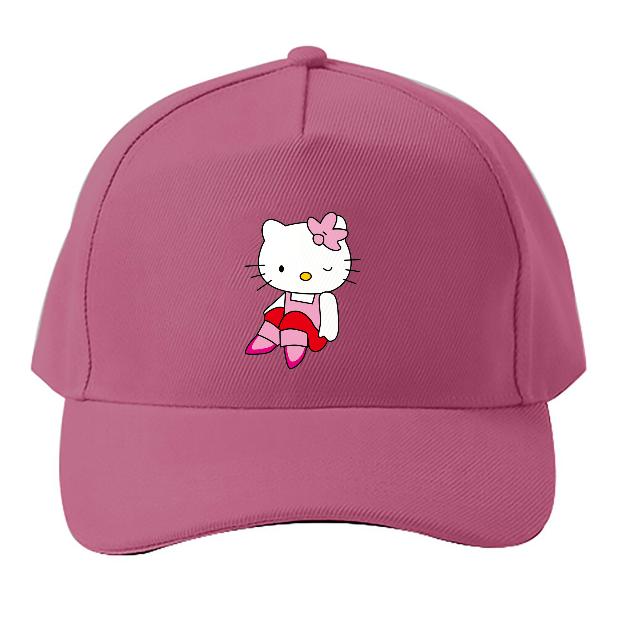 （画像用） Hello Kitty ハローキティ ベースボールキャップ 綿100％ 男女兼用 帽子 スポーツ